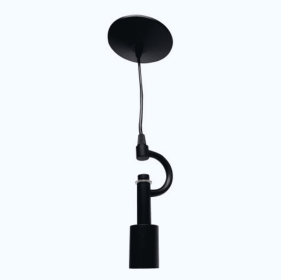 Satin Black Pendant Light Fixture For 3 Lights, Vintage Ceiling Hanging Light Fixture With Fabric Cord For Home Lightning (Option: Black)